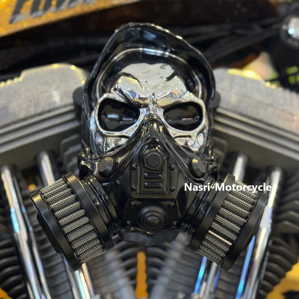 2004-2022 For Harley Sportster XL1200 XL883 Skull High-Flow Air Cleaner Filter - Image 4 of 4