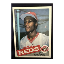 Near mint Topps 1985 Eric Davis Cincinnati Reds #627 Rookie Baseball Card