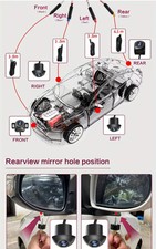 Car Rearview Panoramic Camera with 360 1080P HD Night Vision for Android Player