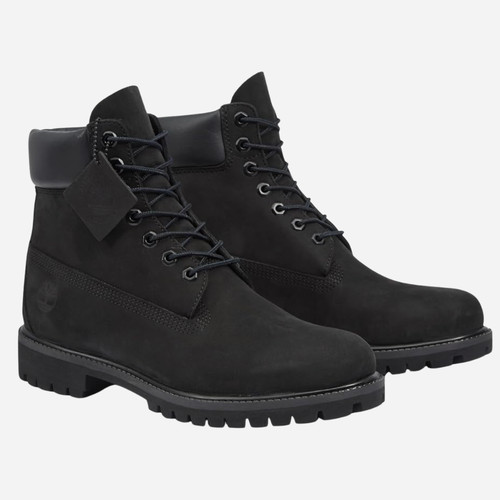 Timberland Men's Premium 6 Inch Waterproof Boots Wide - Black Nubuck TB110073001
