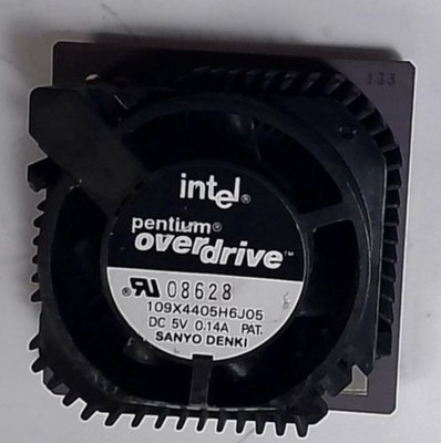RARE INTEL PENTIUM 133 OVERDRIVE CPU UPGRADE podp5v133 SU082 socket 4 273 pins