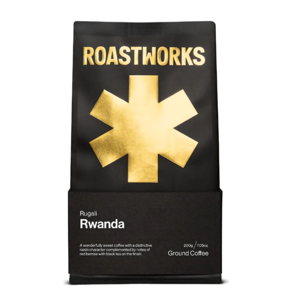 Roastworks Rwanda Rugali Ground Coffee Berry Sweet Single Origin 200g