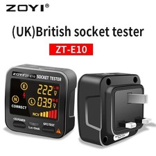 ZOYI Socket Tester | Digital Voltage Detector RCD GFCI NCV Test