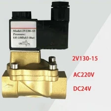 For AIRTAC Low Power Solenoid Valve Water Valve AC220V DC24V 2V130-15