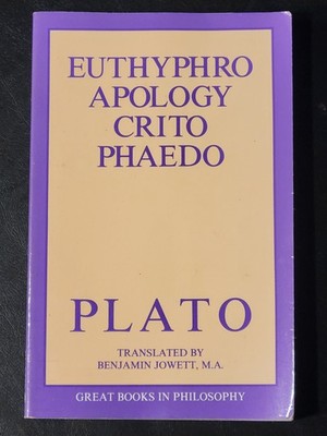 Plato: Euthyphro Apology Crito Phaedo - Great Books in Philosophy 1988 Paperback