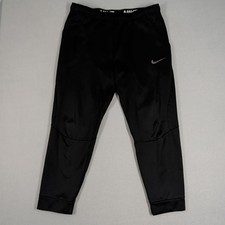 Nike Joggers Men XL Black Dri-Fit Fleece Lined Training Sweatpants Athletic Gym