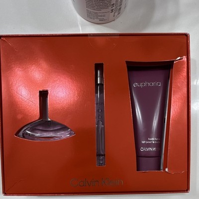 Calvin Klein Euphoria Gift Set Spray & Body Lotion 0.5oz 3.3oz 0.33oz