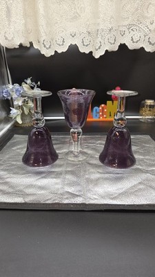 Artland Salute Plum Water Goblets-Set of 3