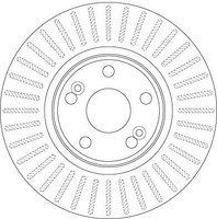 TRW DF6233S Bremsscheibe FüR Renault