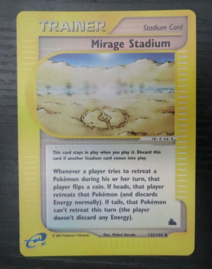 POKEMON MIRAGE STADIUM 132/144 SKYRIDGE UNCOMMON REVERSE HOLO LP