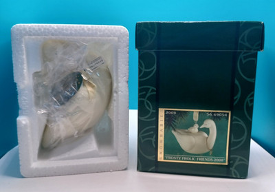 Dept 56 Snowbabies Ornament Frosty Frolic Friends Swan Dated 2000 69054 NIB