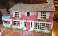 Vintage Marx Tin Litho Large Dollhouse W/ Furnture Look