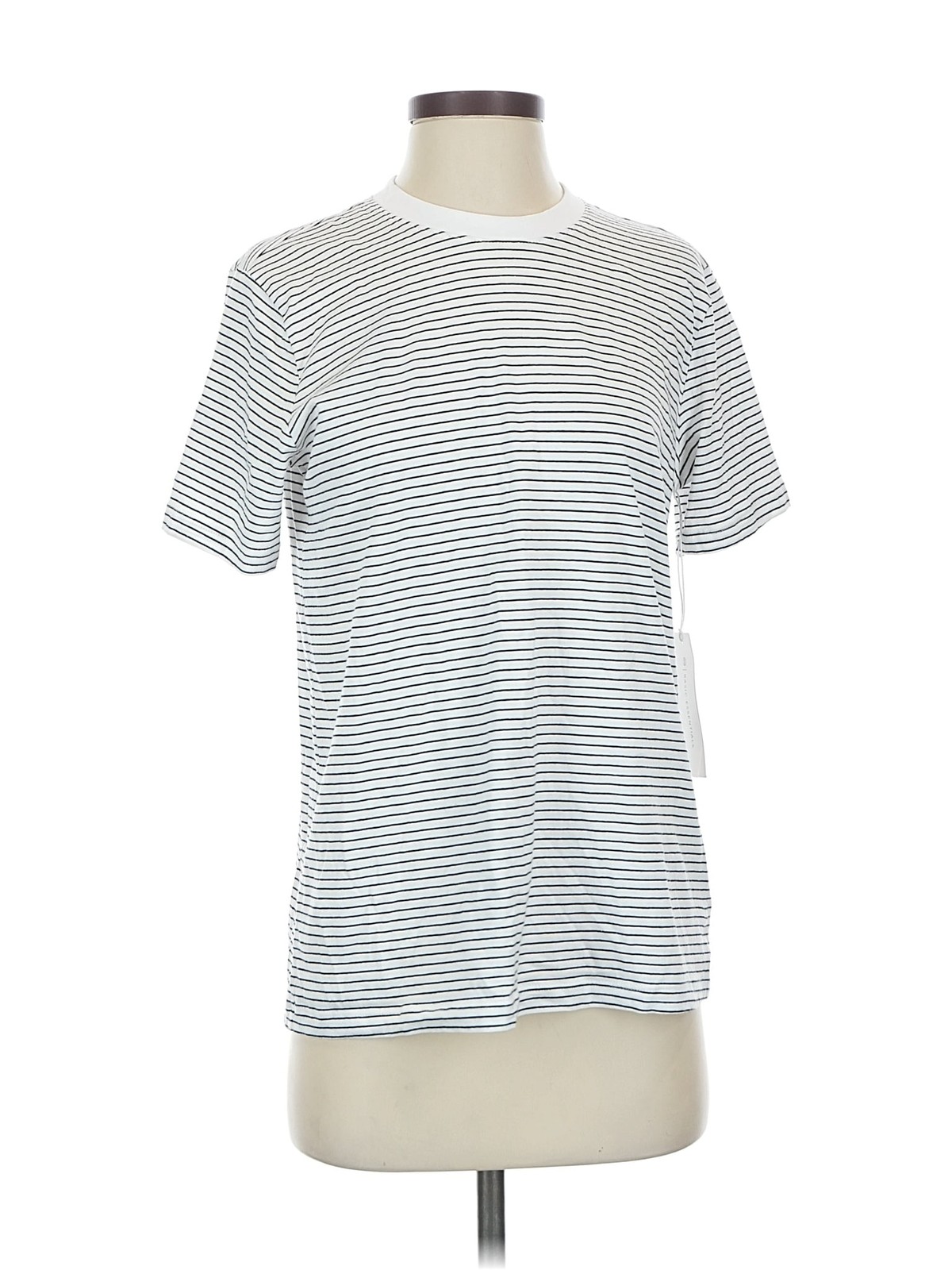 NWT Adriano Goldschmied Women Silver Short Sleeve T-Shirt 5