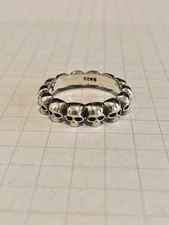 King Baby - Skull Infinity Band - Size 12 - Silver .925