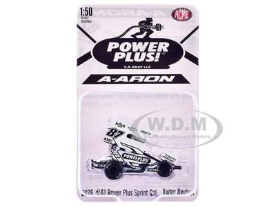 WINGED SPRINT CAR #87 REUTZEL ''POWER PLUS'' WHITE (2026) 1/50 BY ACME A5026006