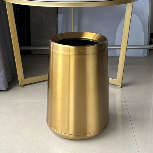 8L/2,1GAL Gebürstetes Gold Badezimmer Abfalleimer, Klein Gold Badezimmer Abfalleimer, Oe... - Bild 8 von 8