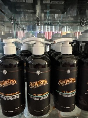 Suavecito OG Shampoo 16 oz Pump Bottle Mens Daily Cleansing All Hair Types
