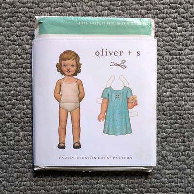 Oliver + S Schnittmuster, Mädchen, Kinder Familientreffen Kleid, 6 Monate-4 Jahre