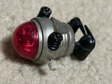 Vtg 1977 TOMY Wind Up Walking Rascal Robot WORKS Silver Chrome Red w/ VIDEO