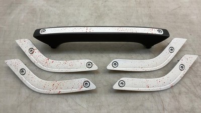 Jeep JK Wrangler White Inner Door Panel Inserts w/ Grab Handle 2011-2017 074428