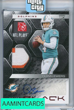 2025 PANINI BLACK QUINN EWERS AUTO PATCH RPA RC #RSM-QES 5 OF 20
