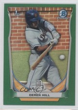 2014 Bowman Draft Chrome Green Refractor 54/150 Derek Hill #CDP19 00jz
