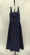 Quince Women Stretch Twill Fit & Flare Midi Dress Deep Navy XS
