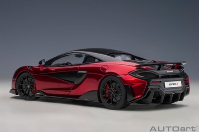 1/18 McLaren 600LT Volcano Red & Carbon Composite Model Car By