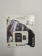 Kingston 32GB Canvas Select Plus microSDHC Card Up to 100MB/s with Adapter