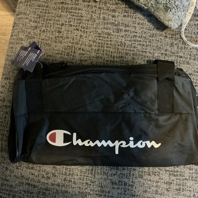 New Champion Duffle Bag Heather and Black  OS