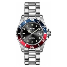 with box and papers Invicta Pro Diver Quartz Black Dial Pepsi Bezel Mens G2U