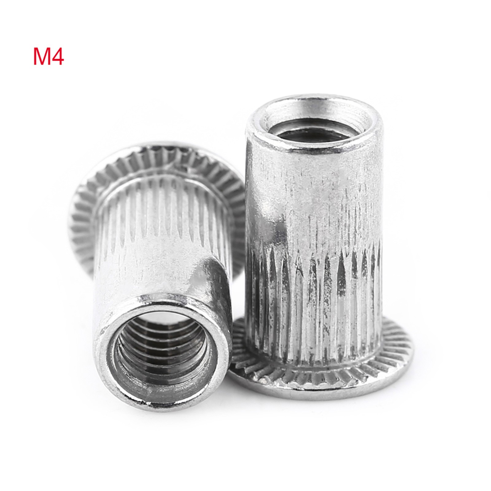M3-M8 Flat Head Threaded Blind Rivet Nut Insert Nutsert Screw Stainless St KRI✈️