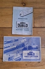 Vntg. Hornby Dublo OO Gauge Instruction Booklet & Rail Layouts Meccano 1950s NDD