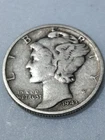 1943 Mercury Dime – Denver D – WWII Silver Dime – Winged Liberty Head