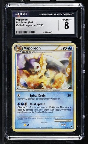 Vaporeon graded CGC 8 for sale on eBay