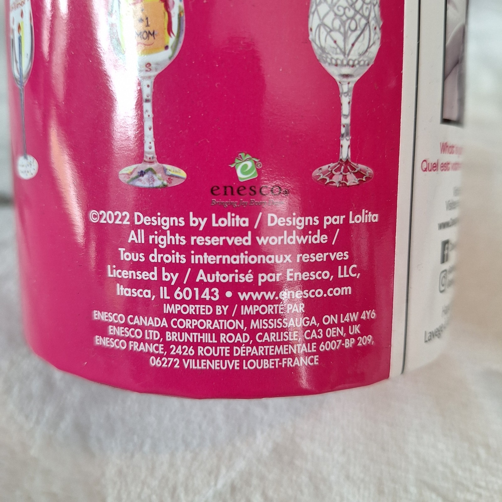 Lolita Love My Wine "Bride Tribe" 15 oz Hand Painted Wine Glass Bridal Gift