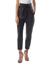Commando Faux Leather Paperbag Pant Black