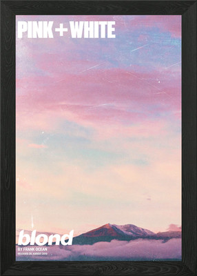Frank Ocean rosa weiß gerahmtes Wandbild Poster Leinwanddruck Bild