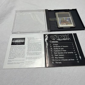 Cadash TurboGrafx 16 1991 CIC Hu Manual Sleeve Card Tested Original