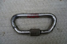 Schraub- Karabiner aus Stahl ASMÜ 3400 zum Klettern / Vintage 1960-er