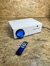 TopTro TR81 Projector Home Cinema HDMI White Display Remote