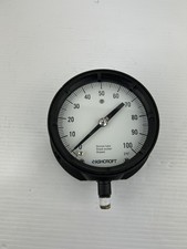 Ashcroft Gauge 0-100 PSI Bronze Tube Brass Socket Brazed