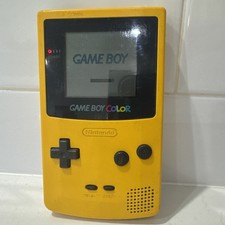 Nintendo Game Boy Color Console CGB-001 Dandelion Yellow Tested Works 1998 Read