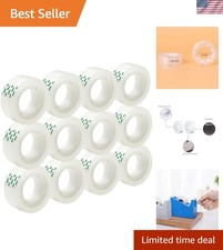 12 Rolls Transparent Tape Refills Rolls 3/4-Inch x 720 inch, 1 inch Core, Cle...