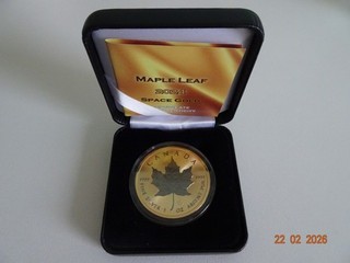 Maple Leaf Space Gold 1 Oz Silver 2024