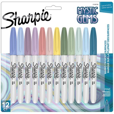 Permanent Markers, Mystic Gem Special Edition, Fine Point, Assorted Colors, 1...