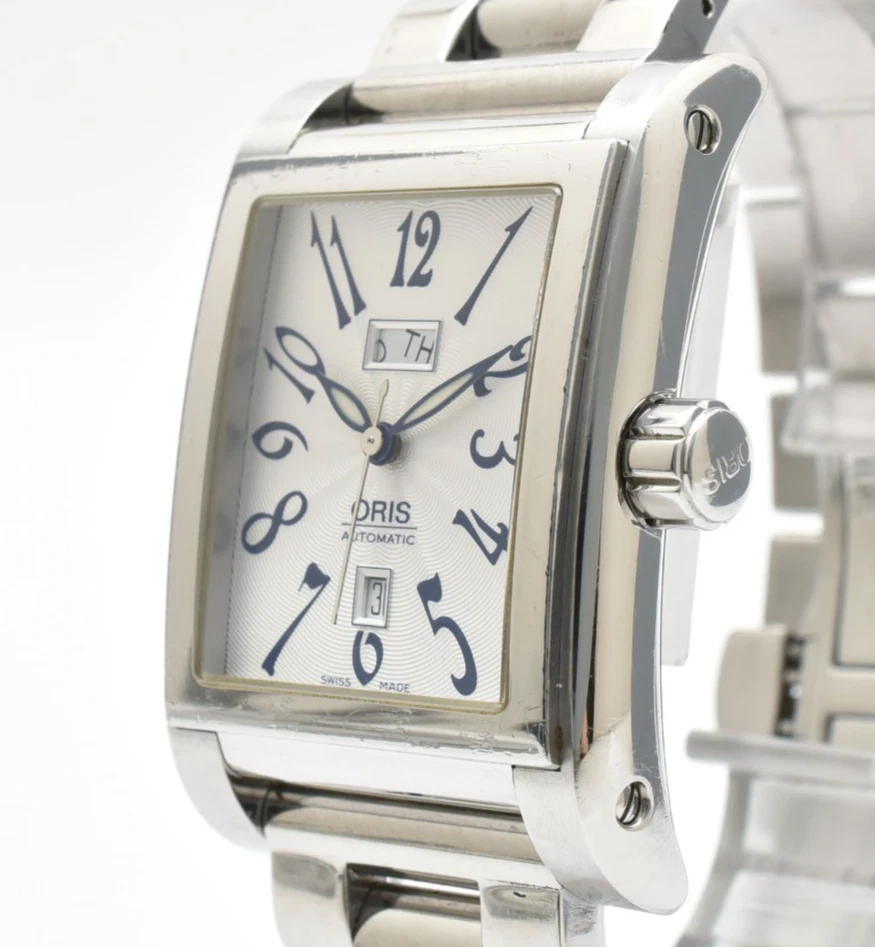 ▶️【N COMO NUEVO】 ORIS Millas Ractangular 585-7525-40-02 Reloj Automático Hombre JAPÓN Foto 3 de 4