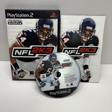 PS2 NFL 2K3 Football 2003 Video Game PlayStation 2 Sega Sports With Manual Sony.