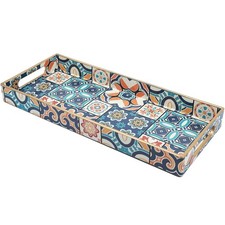 Leemxiiny Bathroom Vanity Tray for Countertop, Small Rectangular, 15multi2