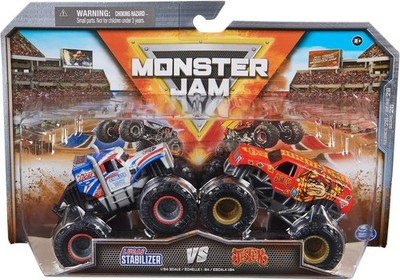 Monster Jam 2023 Official 1:64 Scale Diecast Truck 2-Pack Series 26 Lucas
